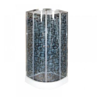 Душевая кабина Deto BМ1510 N с гидромассажем BLACK 100х100х208 см